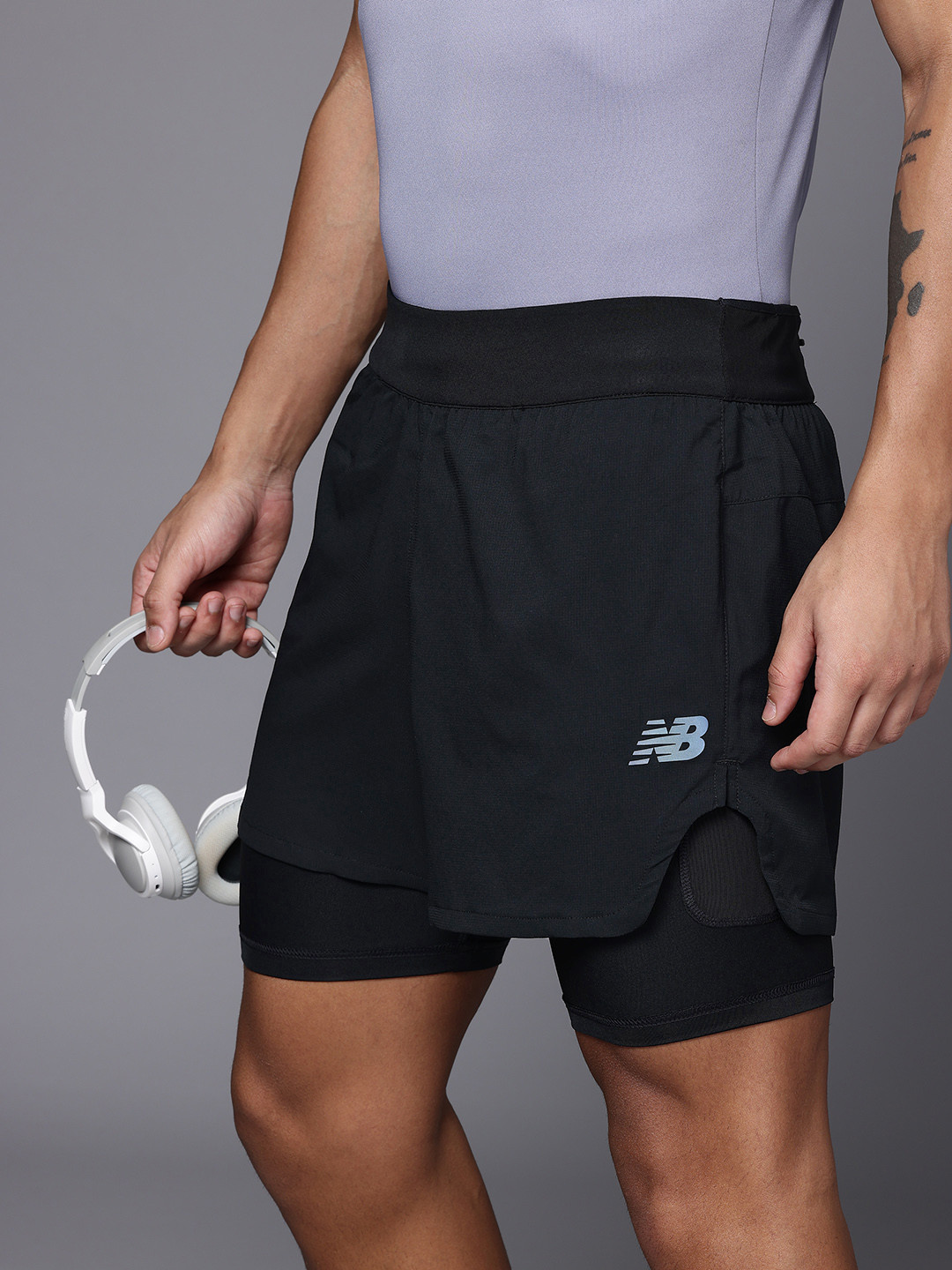 New Balance Men Speed Fuel 2 Sports Shorts