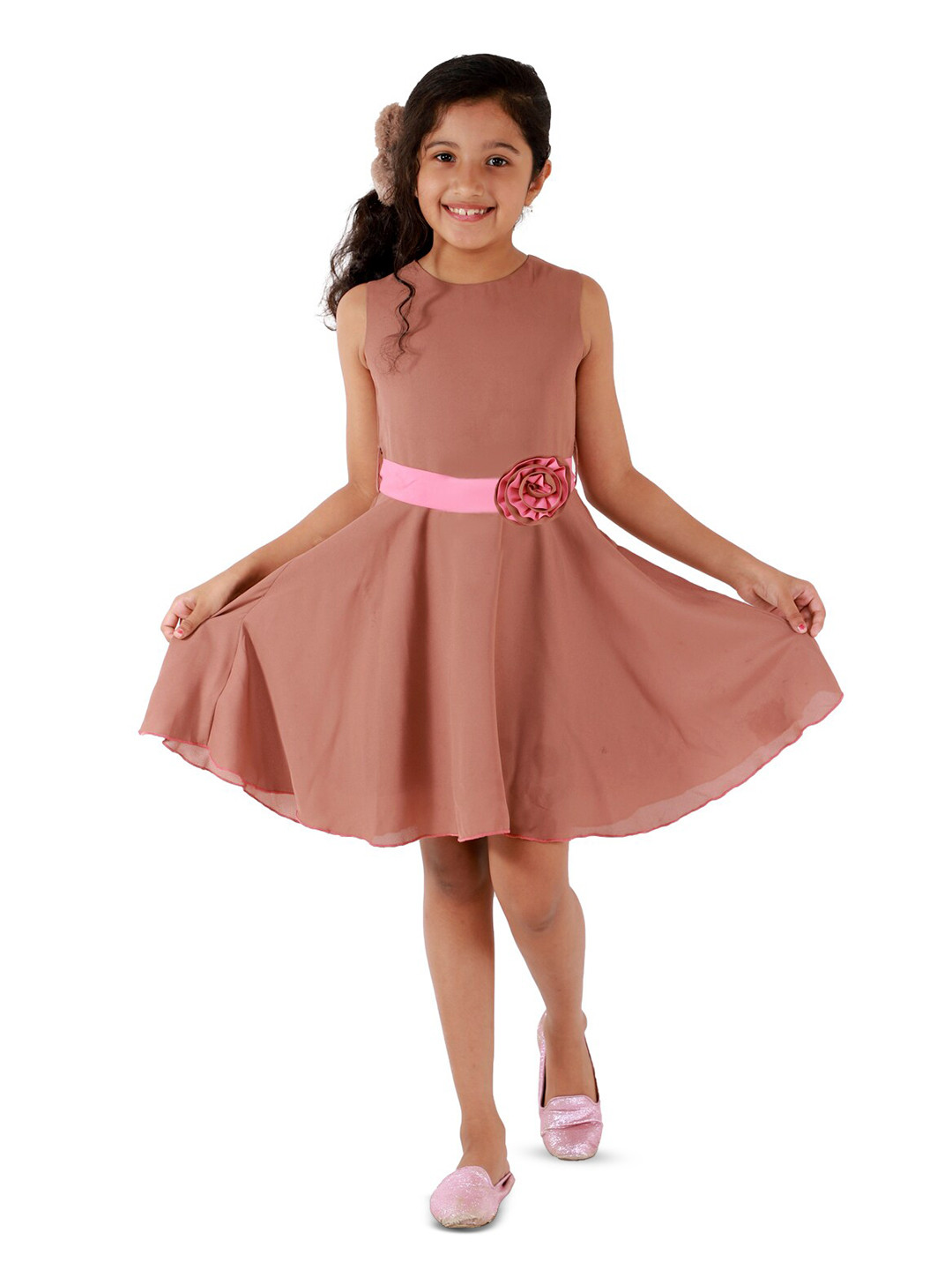 Kids Cave Girls Fit & Flare Dress