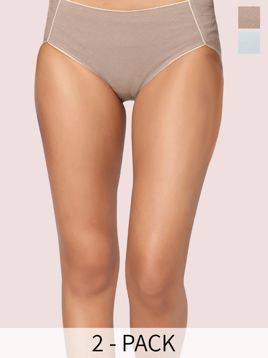 INTIMATE QUEEN Pack of 2 Cotton Seamless Hipster Full Coverage Body Adaptive Brief