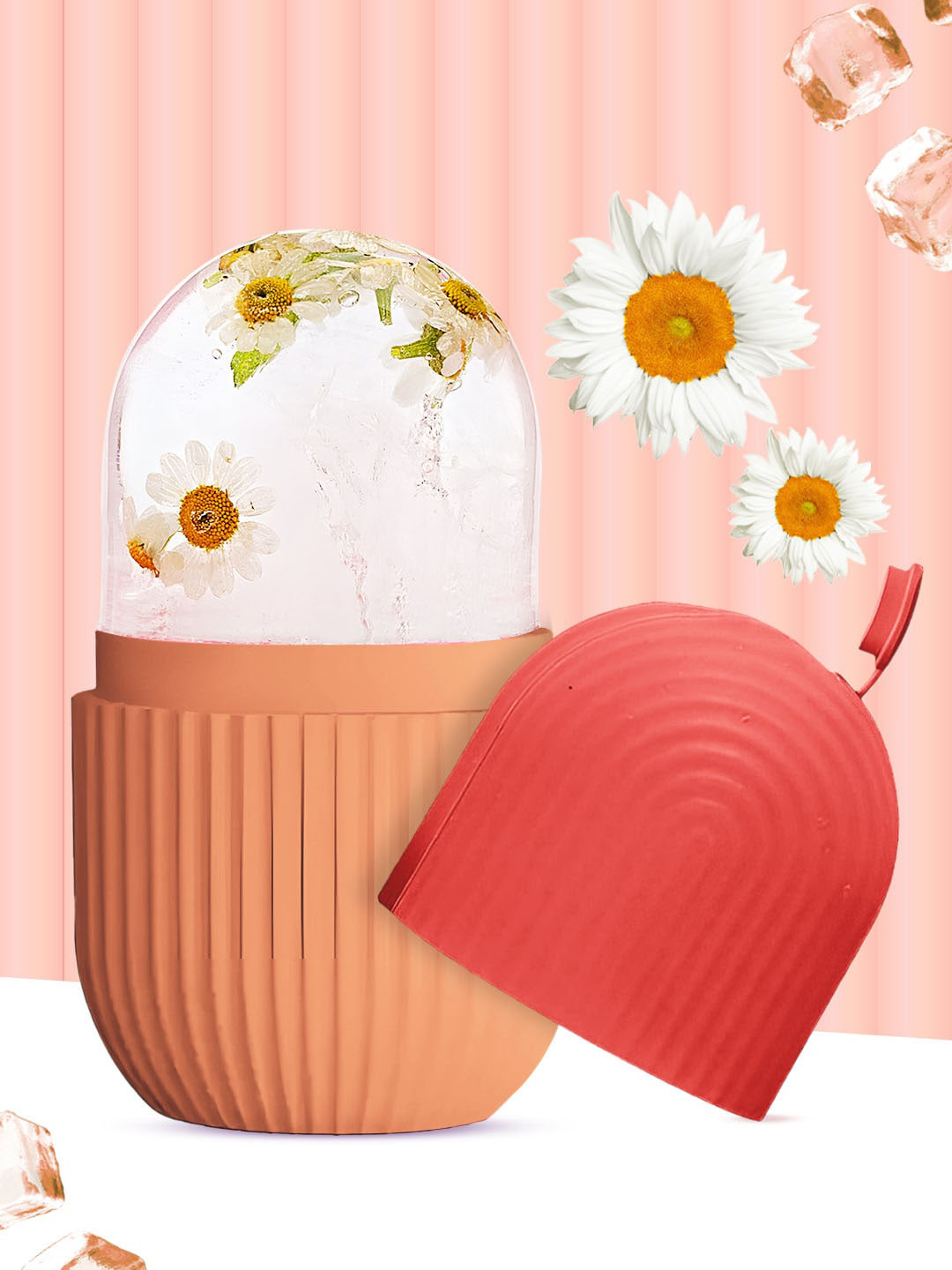 MATRA Facial Ice Roller Silicone Ice Face Massager for Puffiness Dark Circles