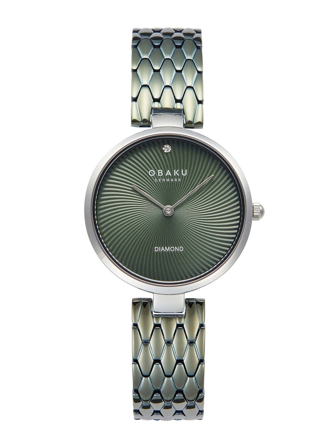 Obaku Diamant Forest Women Stainless Steel Bracelet Style Straps Analogue Watch V256LXCESE