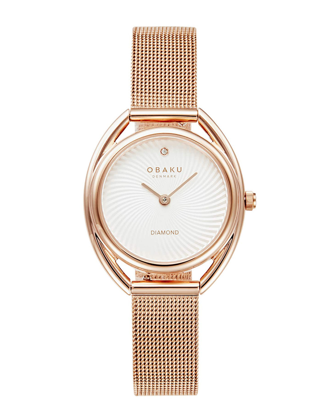 Obaku Juvel Women Embellished Dial & Stainless Steel Straps Analogue Watch V286LXVIMV