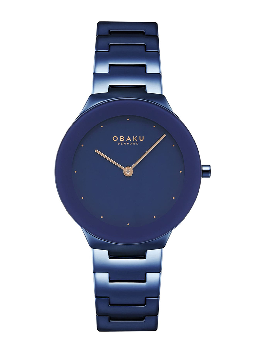 Obaku Spejl Lille Blue Women Stainless Steel Bracelet Style Analogue Watch V290LXLLSL