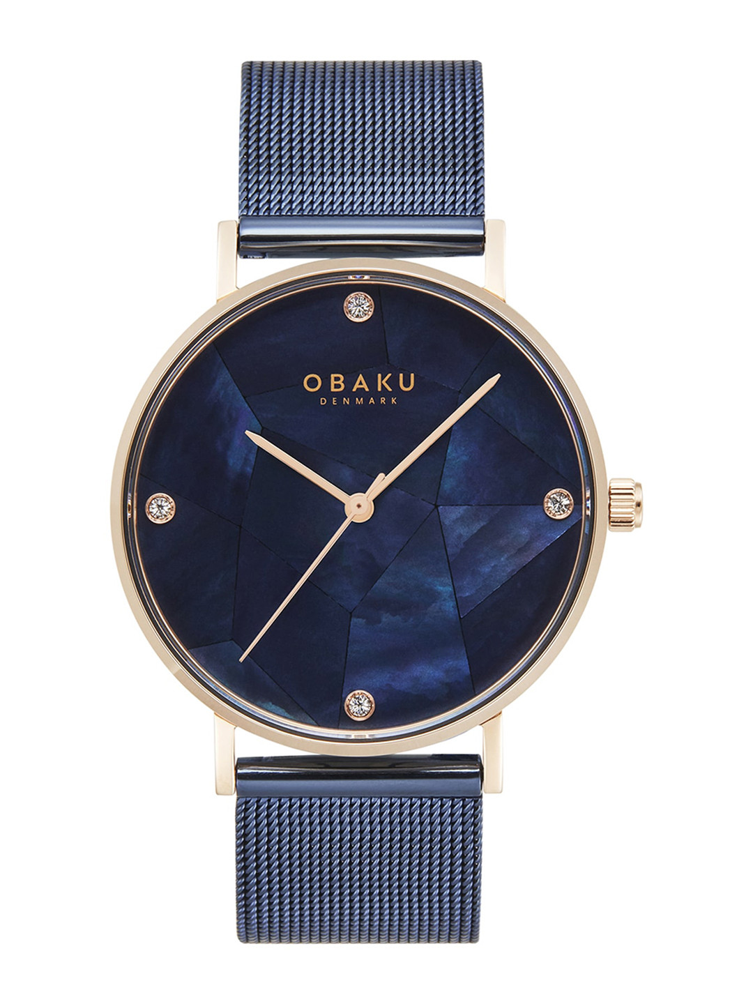 Obaku Mosaik Ocean Women Stainless Steel Straps Analogue Watch V268LXVLML