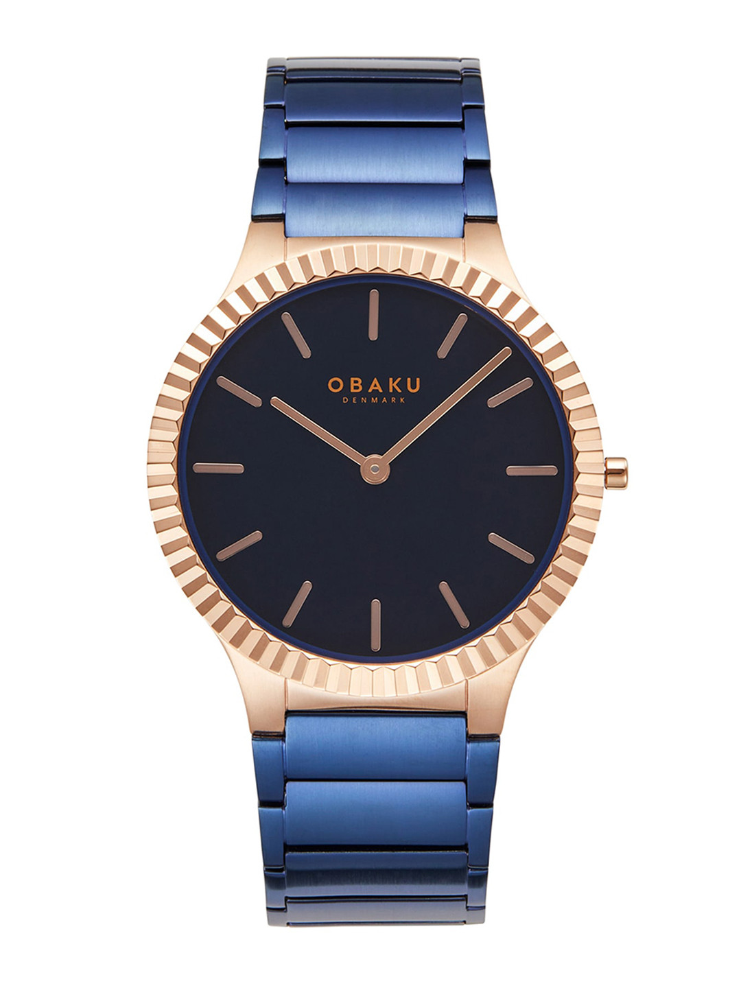 Obaku Linje Bahama Men Round Dial & Stainless Steel Straps Analogue Watch V292GXVLSL