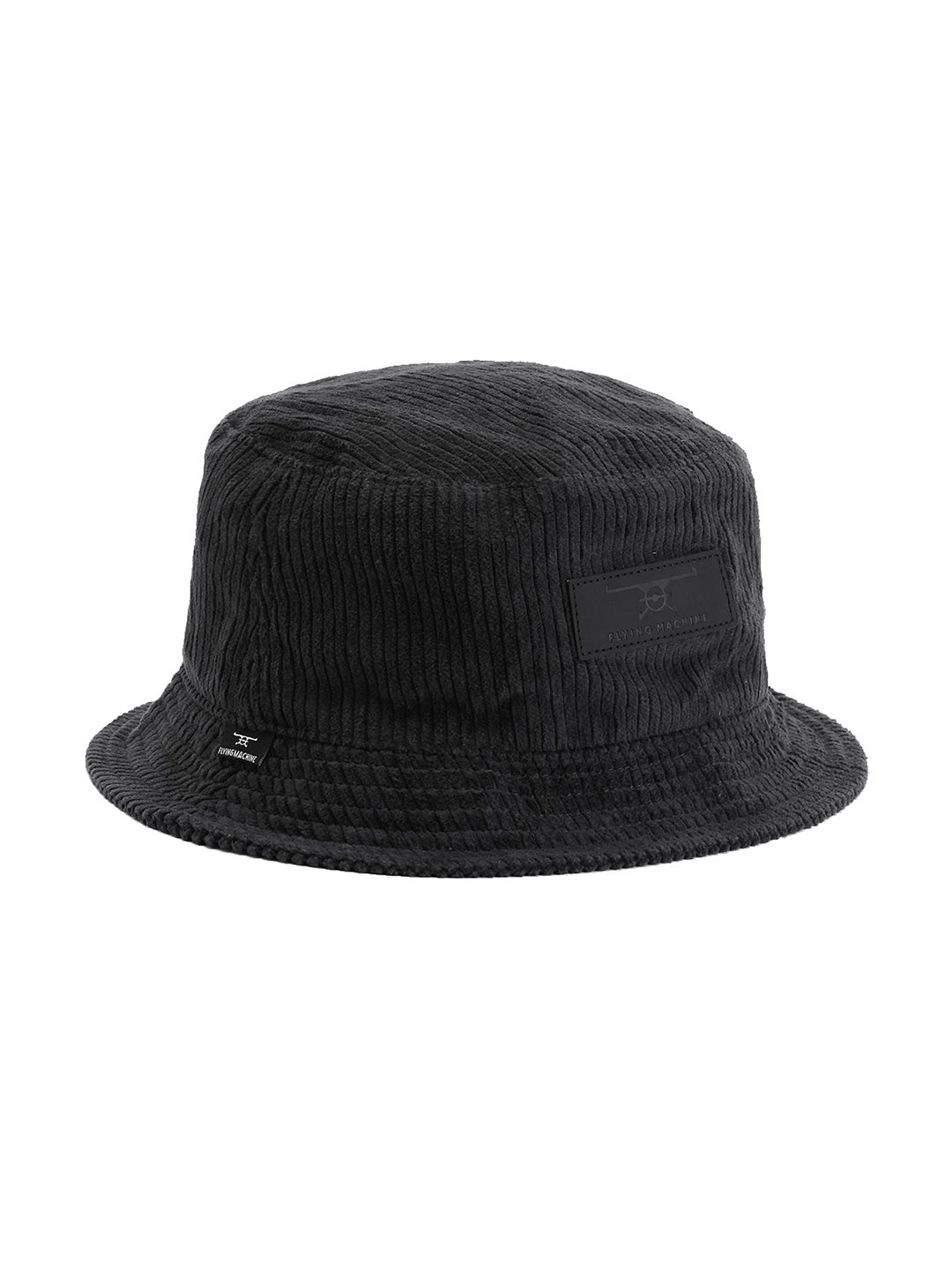 Flying Machine Men Grey Self Design Bucket Hat