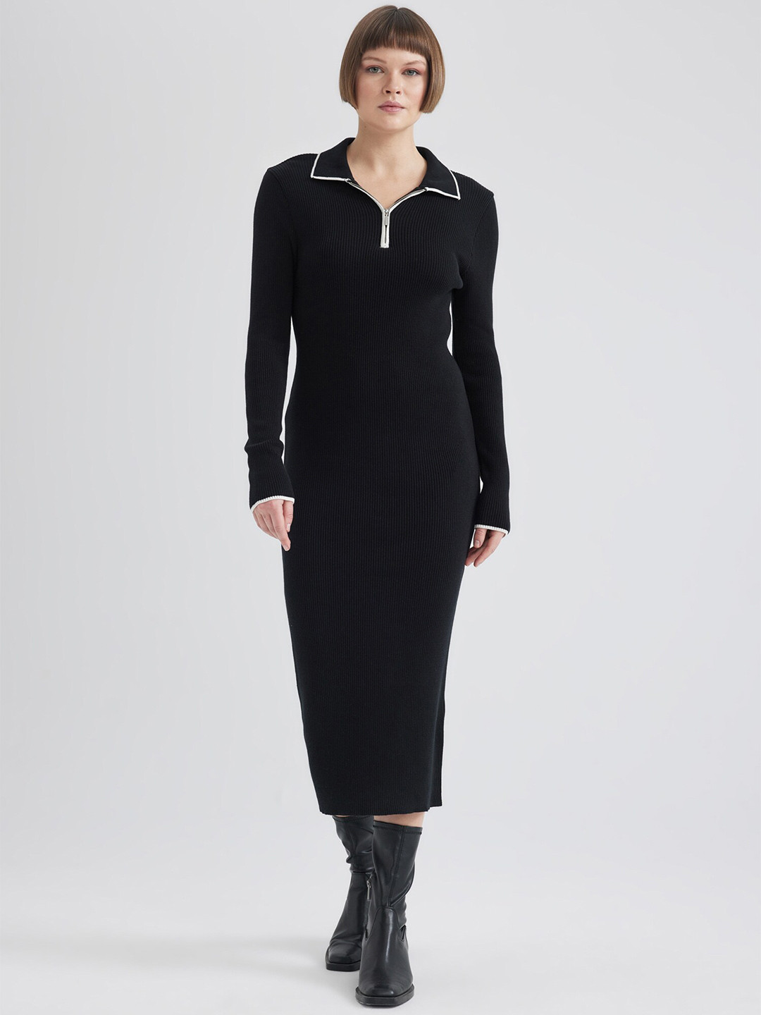 DeFacto Women Midi Bodycon Dress