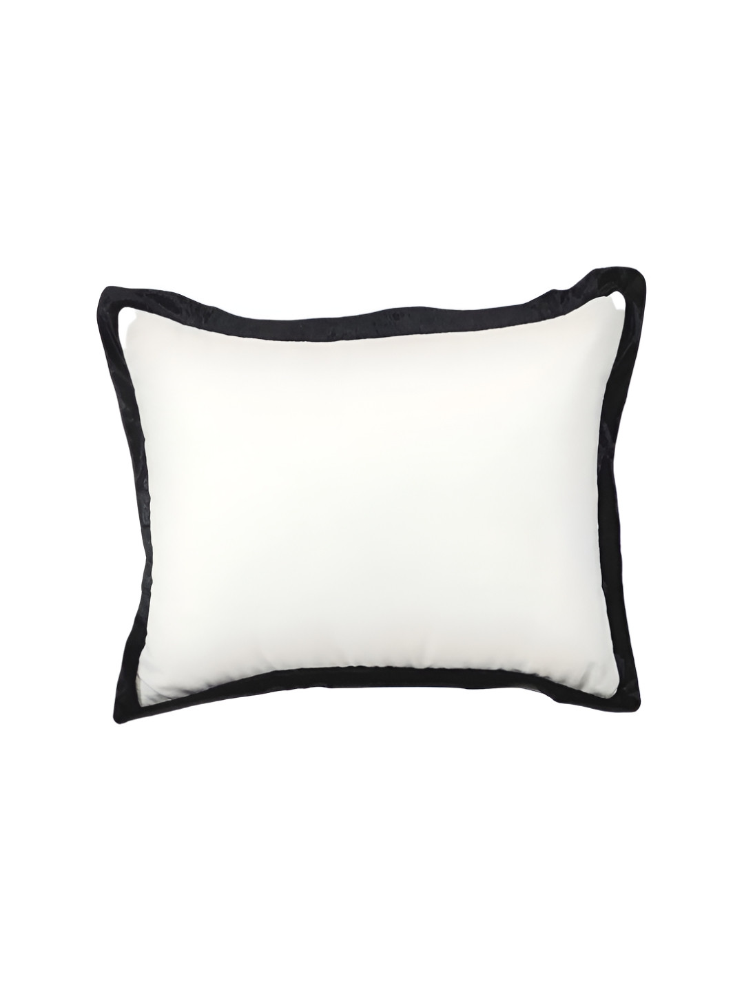 THROWPILLOW Black Cotton Fade Resistant Rectangle Cushion Cover - 20 x 20 Inches