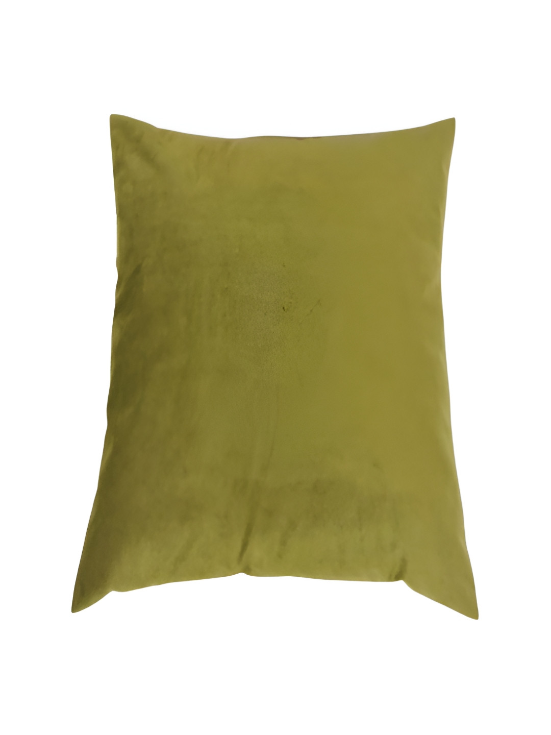 THROWPILLOW Shrink-Resistance Olive Velvet Fade Resistant Rectangle Cushion Cover -12x12In
