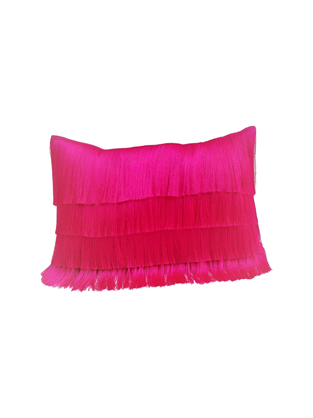 THROWPILLOW Magenta Embellished Rectangle Cushion Covers