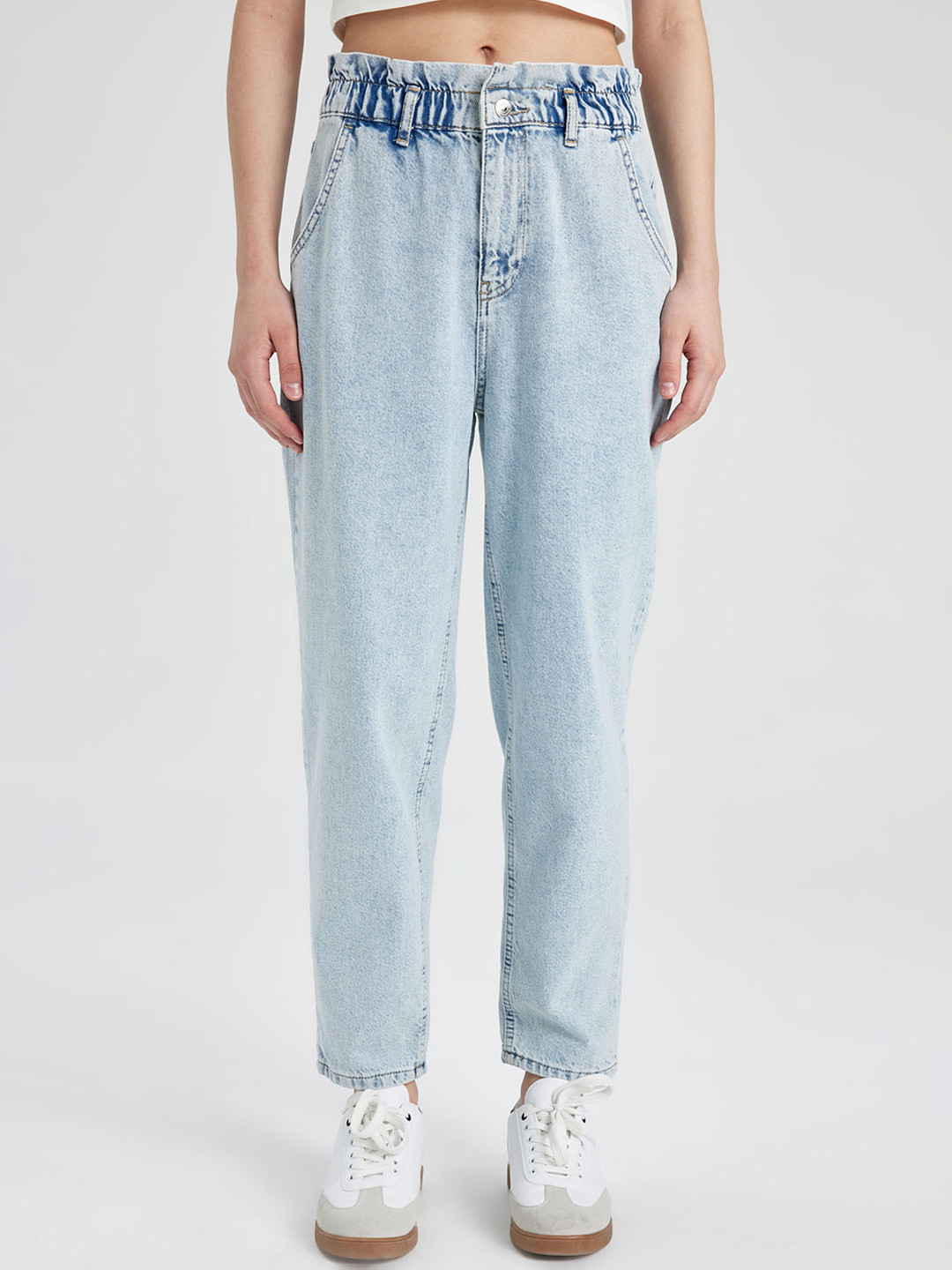 DeFacto Women Light Fade Clean Look Elasticated Jeans