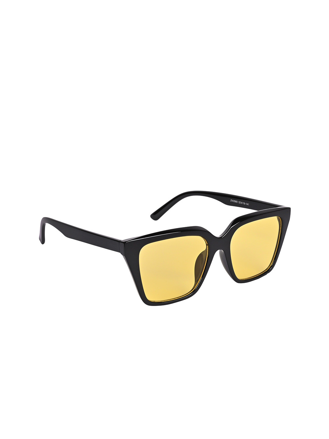 NuVew Unisex Wayfarer Sunglasses with UV Protected Lens ES_16482-32-NW-3560-YLW-BLK-WF