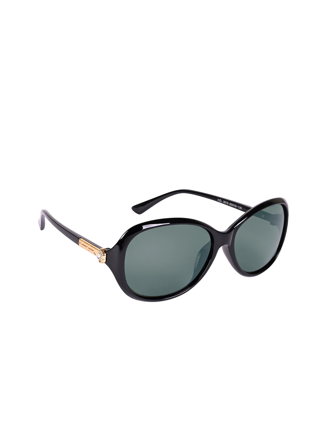NuVew Women Oval Sunglasses with UV Protected Lens ES_15488-32-NW-3678-G15-BKGL-OV-G15