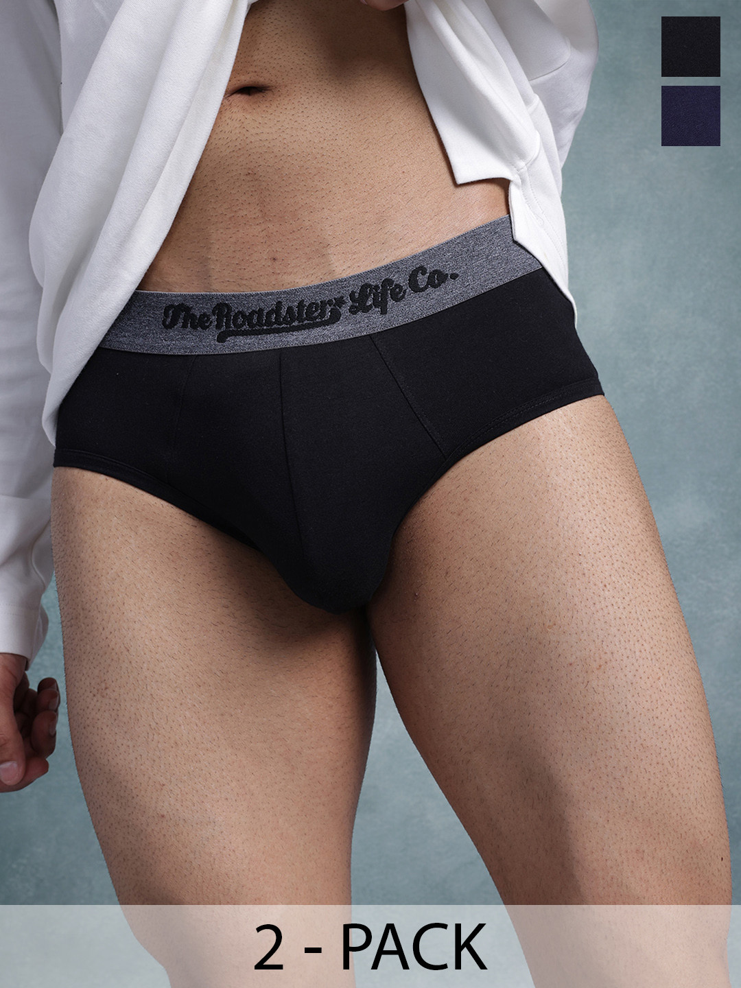 The Roadster Life Co. Pack Of 2 Basic Briefs - RD_SS24_BRF_004_A
