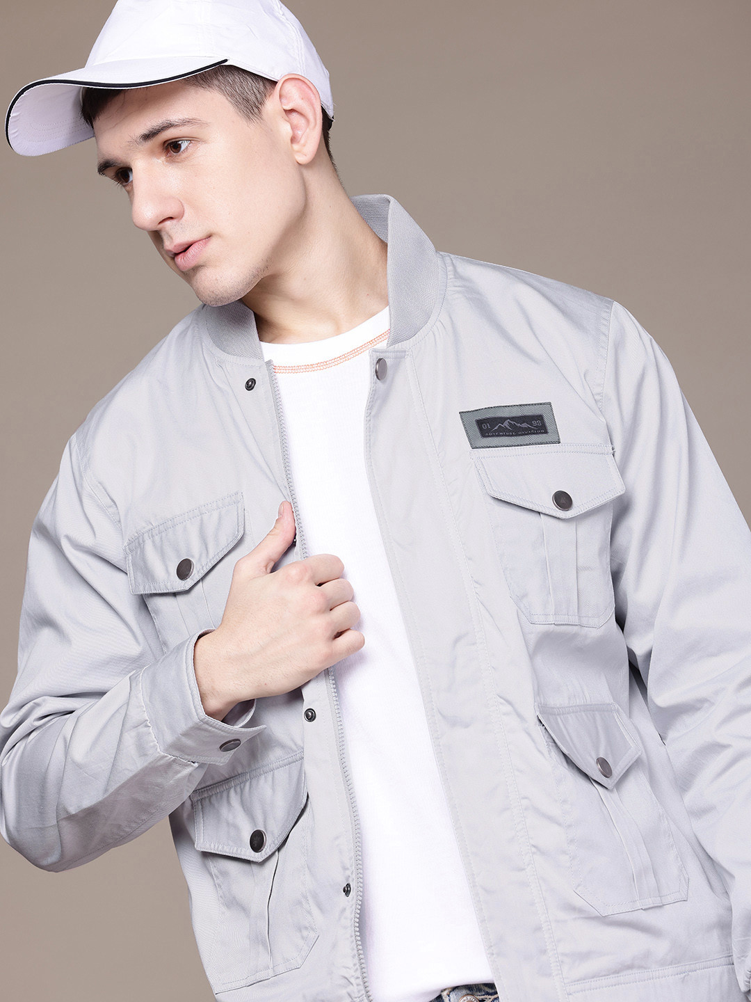 The Roadster Lifestyle Co. Stand Collar Tailored Jacket