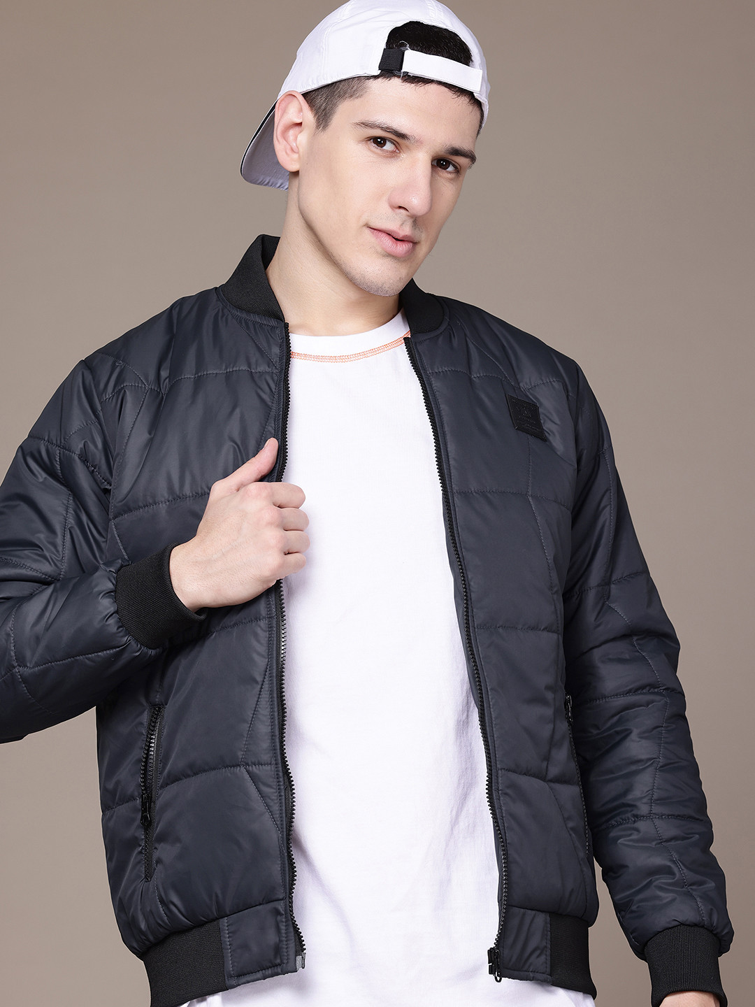 Roadster Baseball Collar Padded Jacket