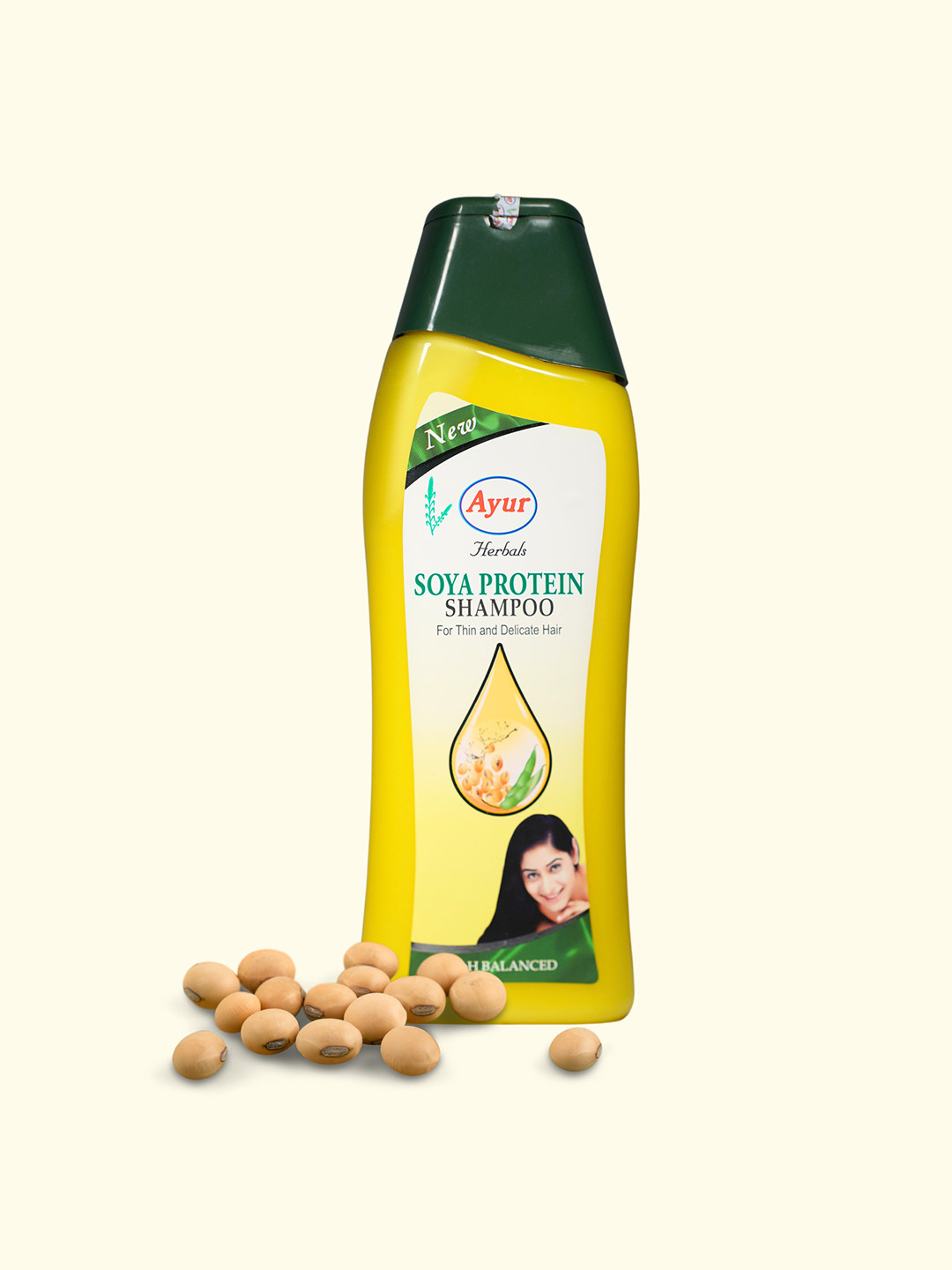 AYUR HERBALS Soya Protein Shampoo With Orange & Pro Vitamin B5 for Thin Hair - 1000ml