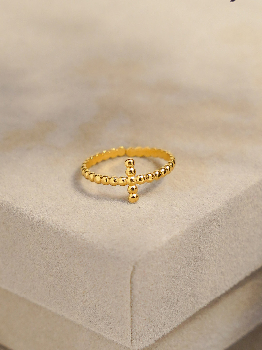 SWASHAA 18KT Gold-Plated Rei Finger Ring