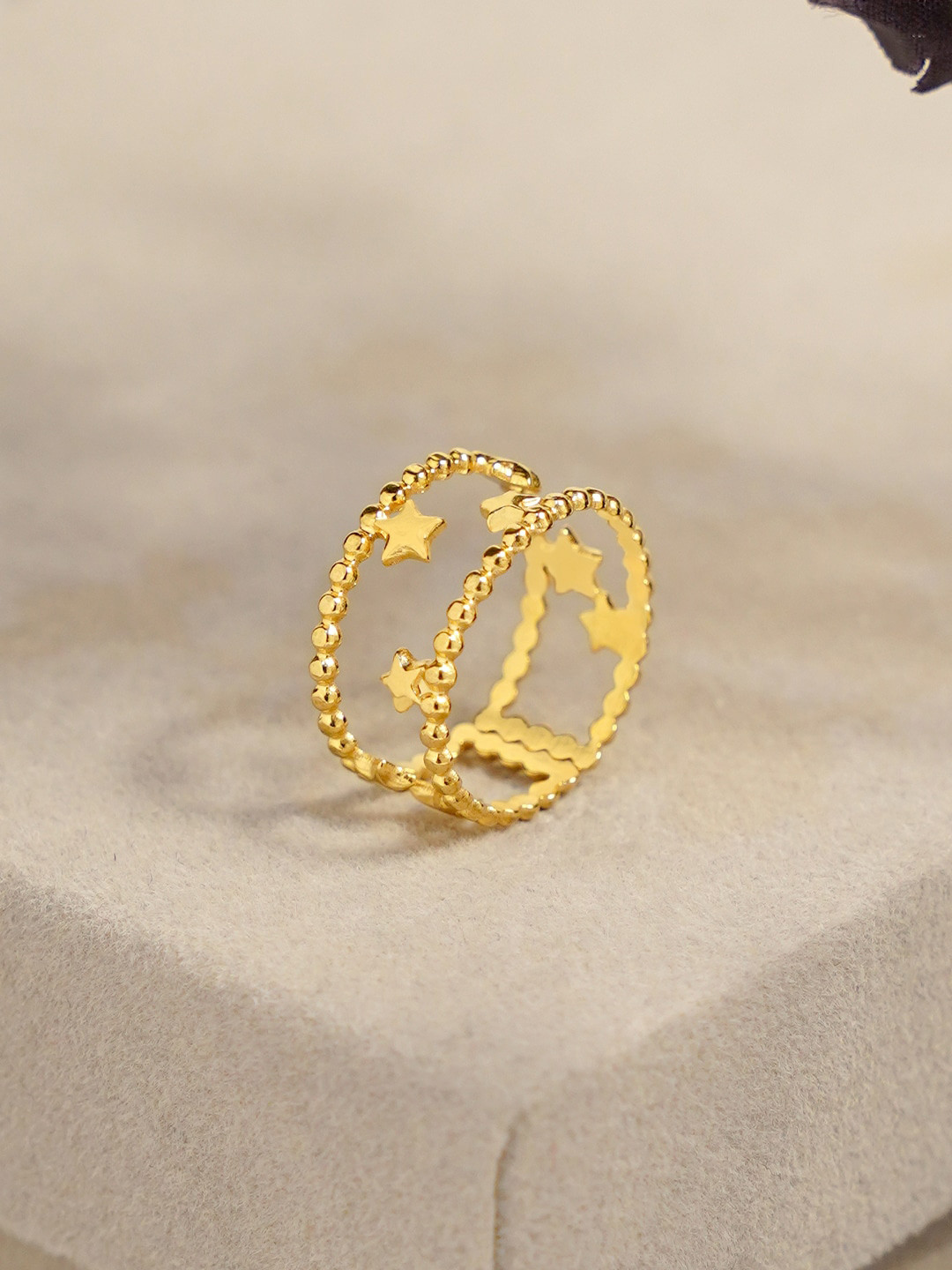 SWASHAA 18KT Gold-Plated Nitara Finger Ring