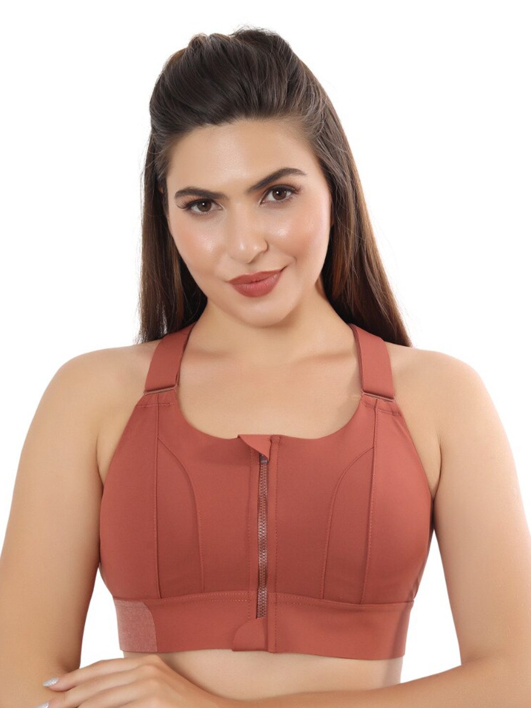 Bella Voste Full Coverage Lightly Padded Sports Bra With Moisture Wicking