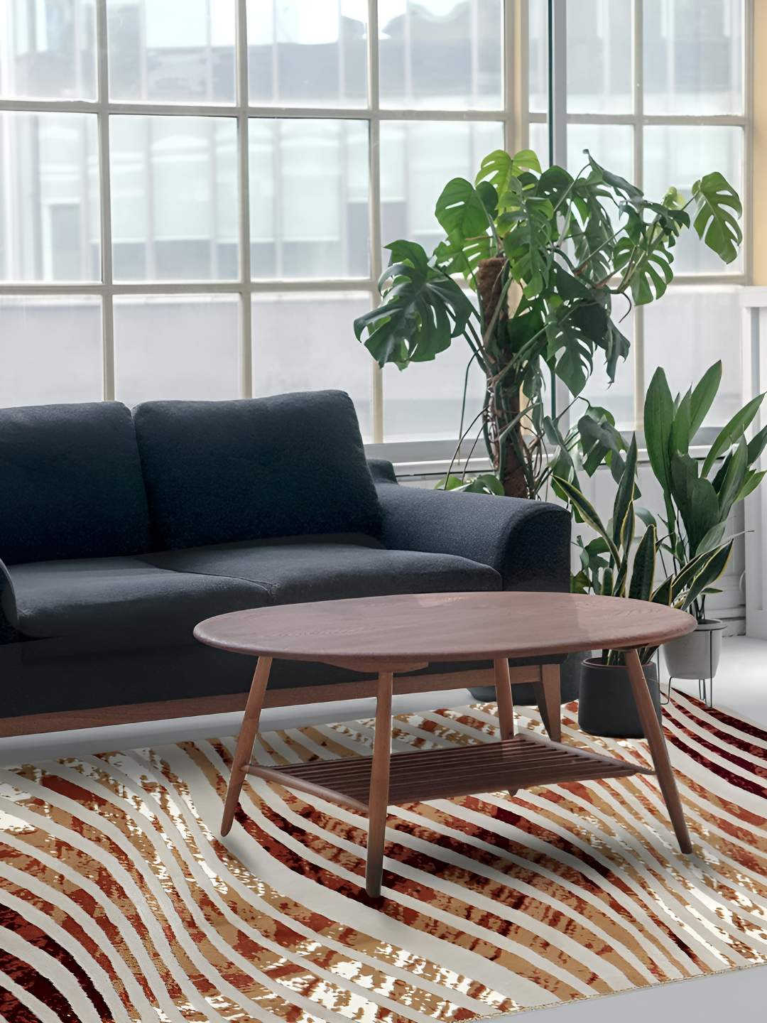 Sapana Carpet-Mats Beige Abstract No Shredding Carpet