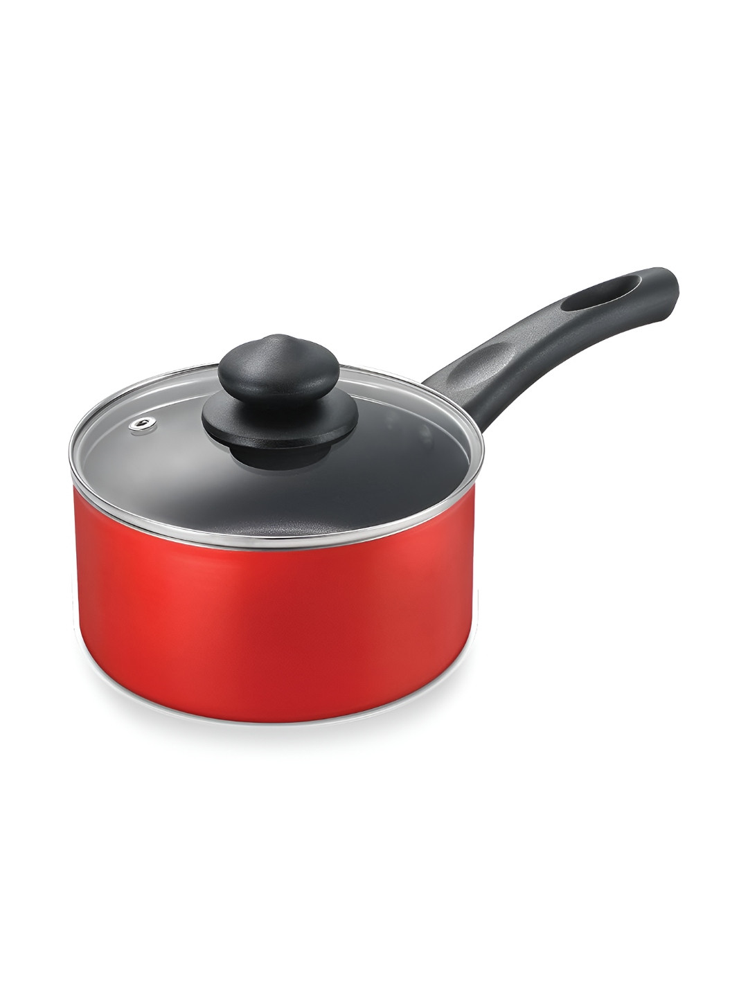 JUDGE By Prestige Red & Black Non-stick Sauce Pan With Lid 1.5 L