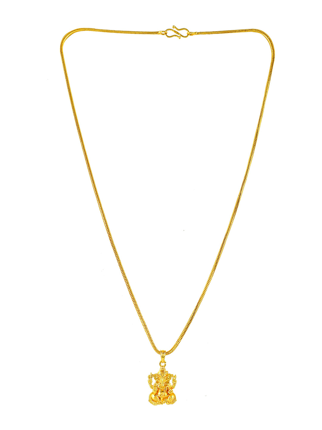 PYR FASHION Gold-Plated Contemporary Pendants with Chains