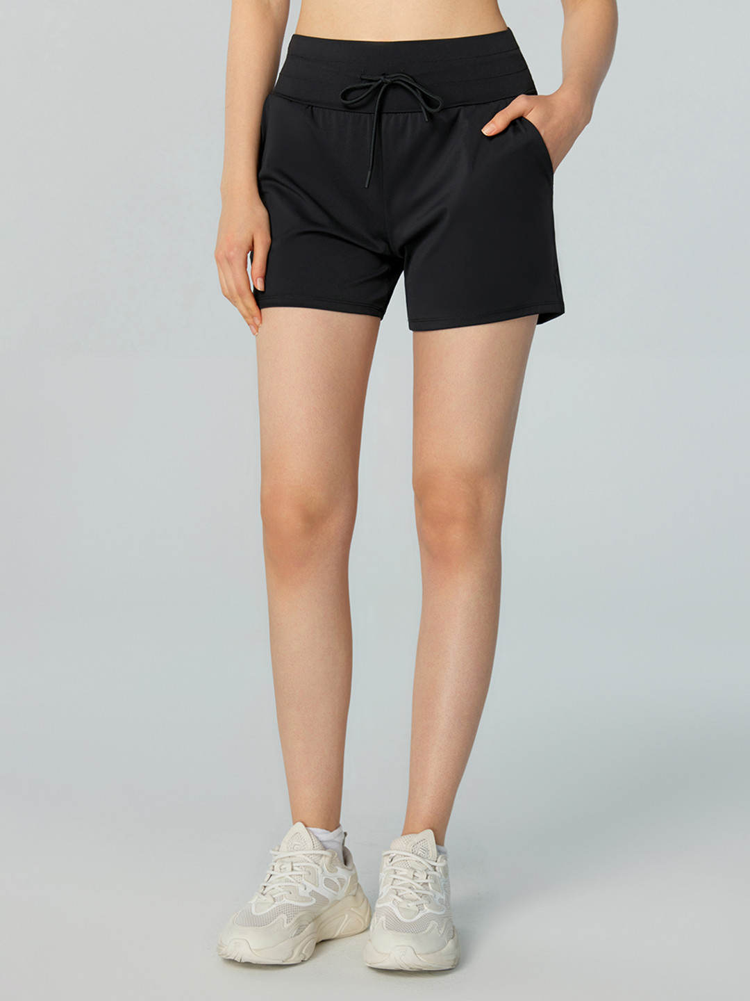 JC Collection Women Slim Fit Rapid-Dry Technology Low-Rise Sports Shorts