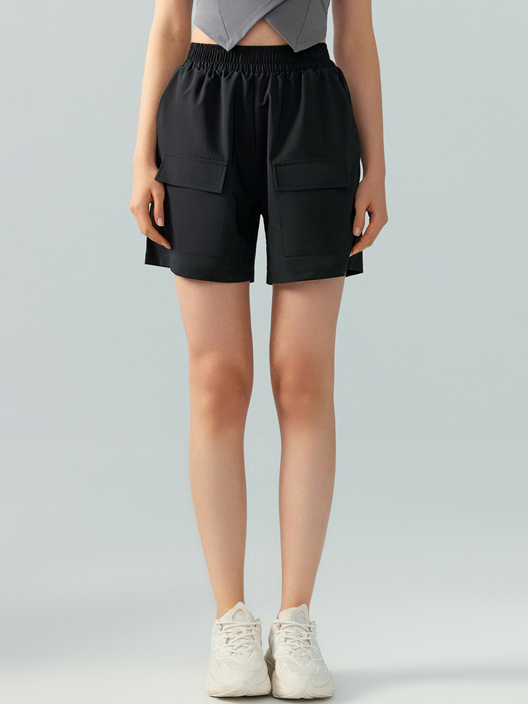 JC Collection Women Loose Fit High-Rise Training or Gym Sports Shorts