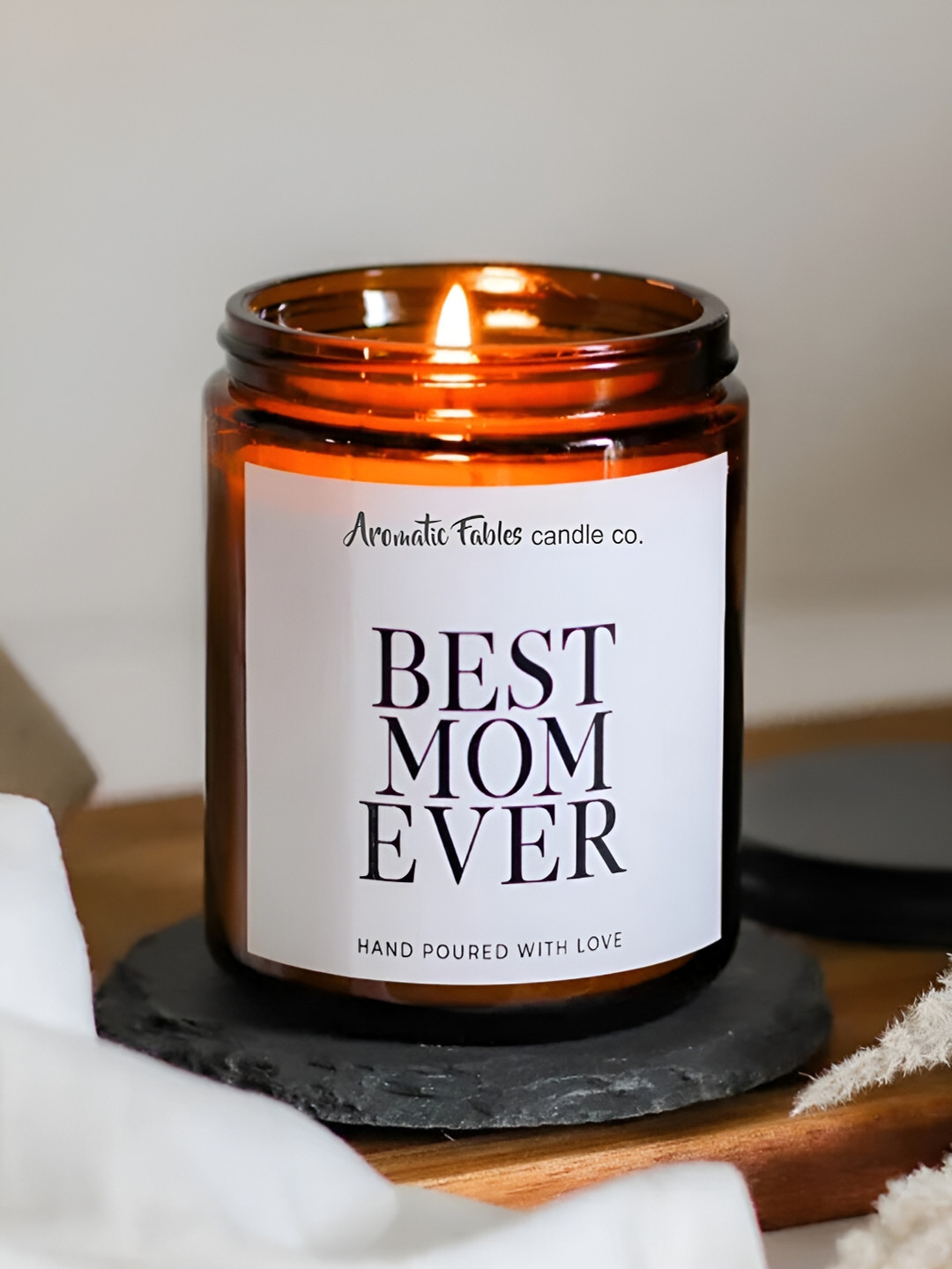 Aromatic Fables For Mom's Blissful Moments Lavender Conversational Jar Candles