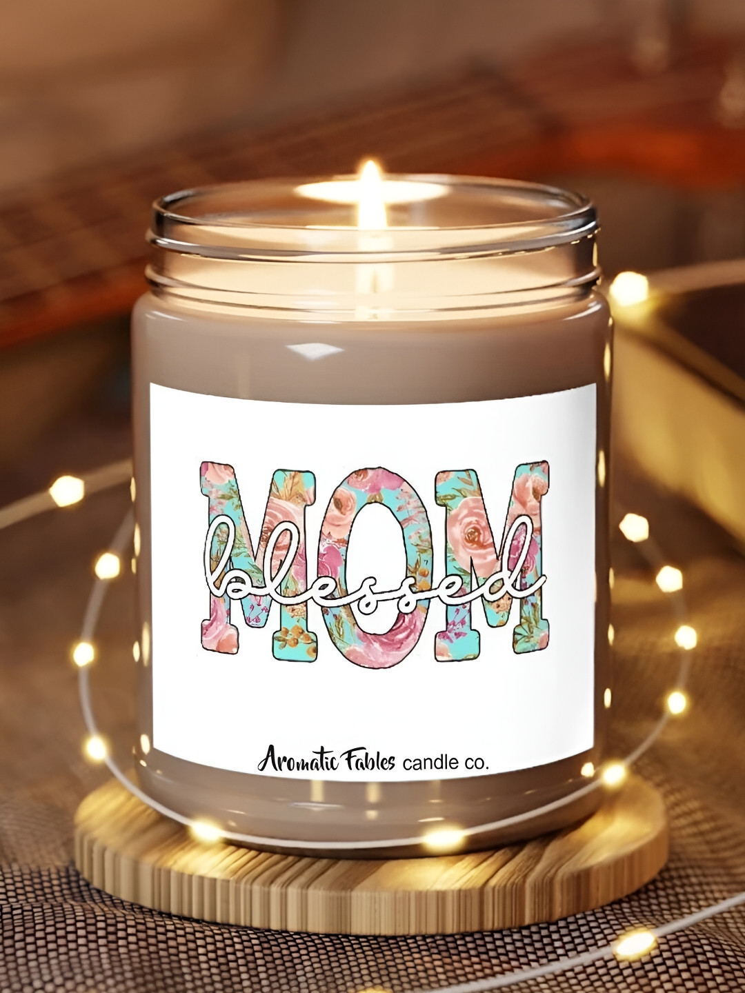 Aromatic Fables Joy Mother's Day 1 Wick Jasmine Conversational Round Regular Jar Candles