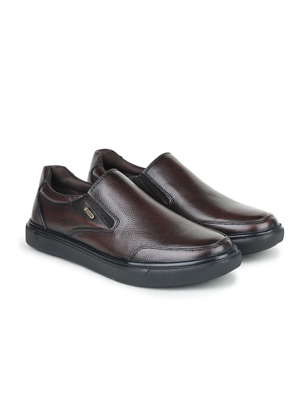 Zoom Shoes Men Round Toe Lightweight Leather Loafers