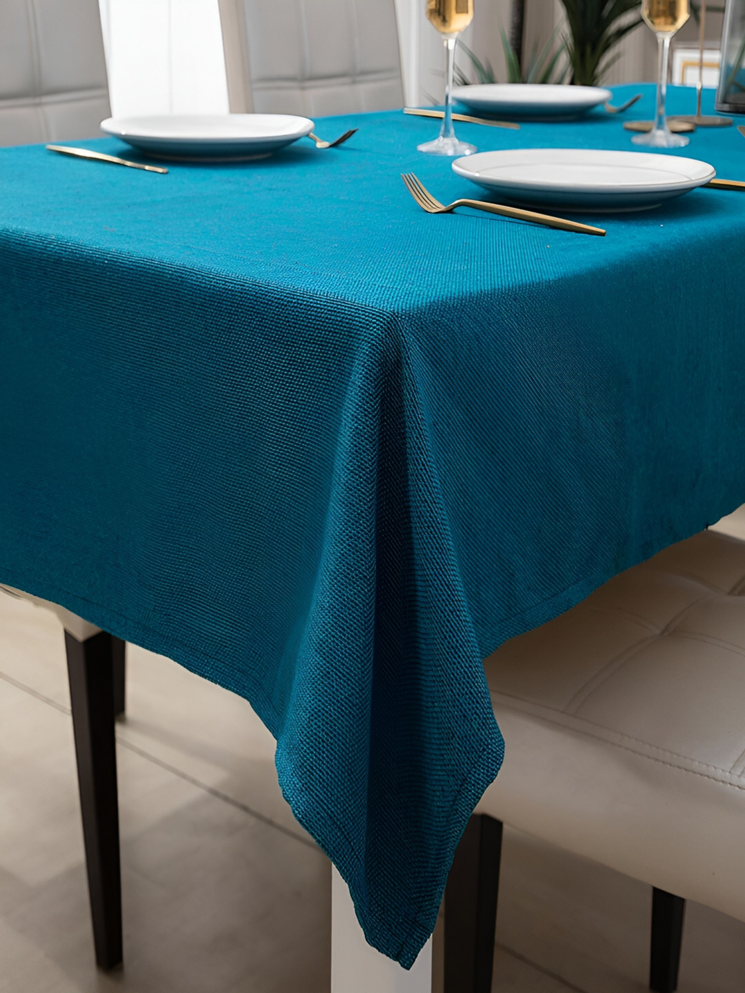 HOKIPO Teal 2 Seater Rectangle Table Cover