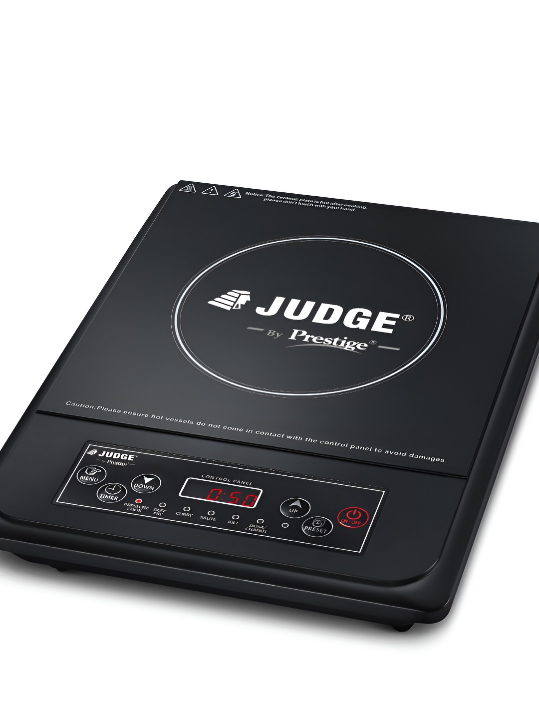 JUDGE By Prestige Black Electrical Optima Induction Cooktop