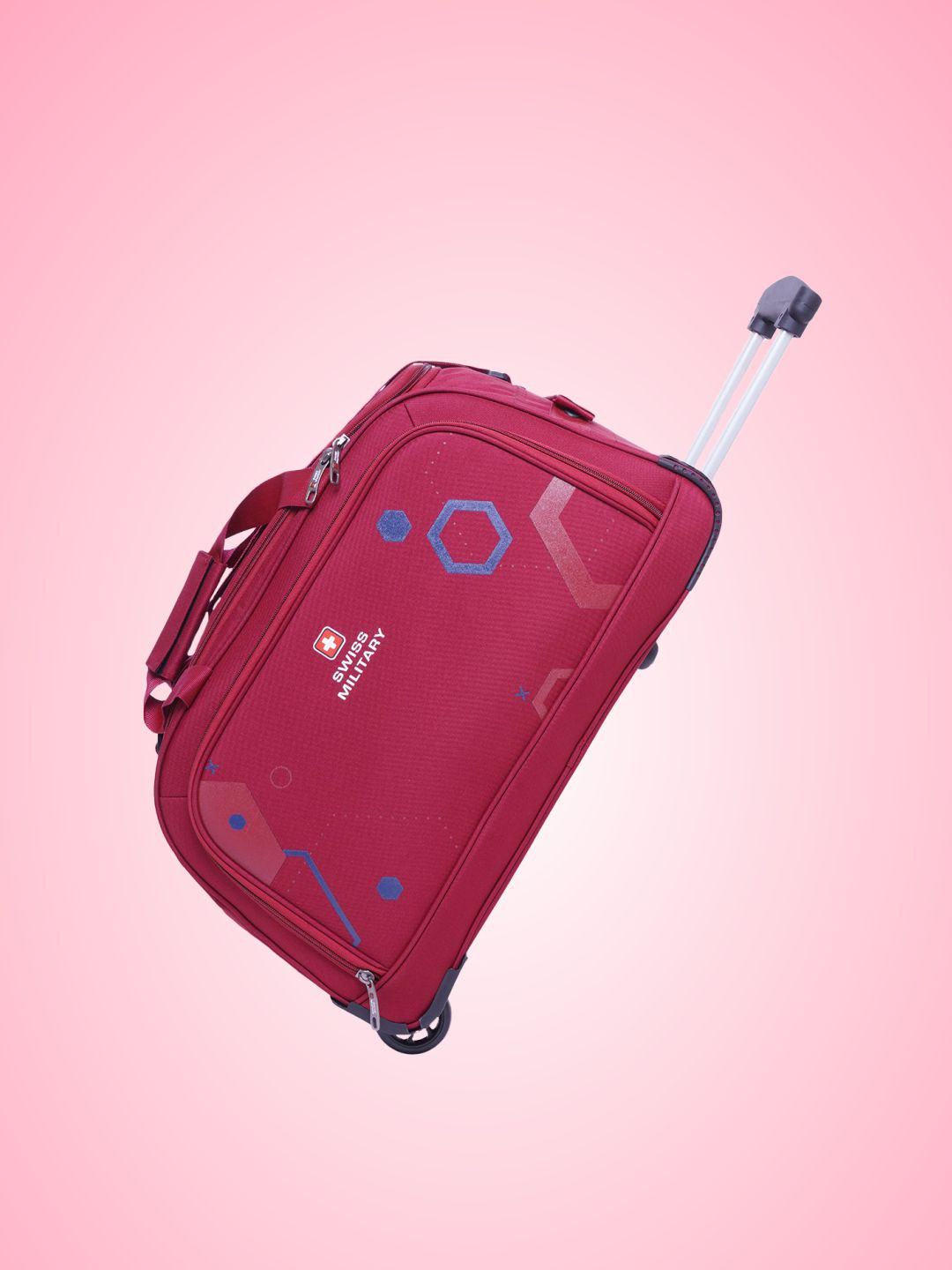 SWISS MILITARY Sprint Printed Medium Duffel Trolley Bag-51-100L