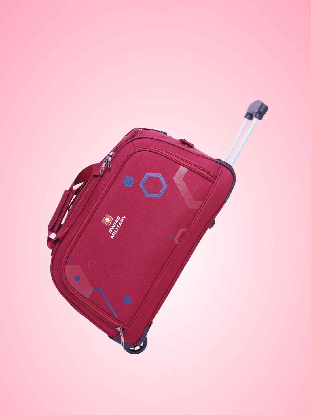 SWISS MILITARY Sprint Printed Cabin Duffel Trolley Bag-51-100L