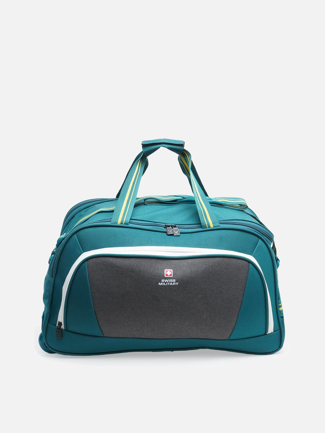 SWISS MILITARY Printed Soft Sided Duffel Trolley Bags 41.25L