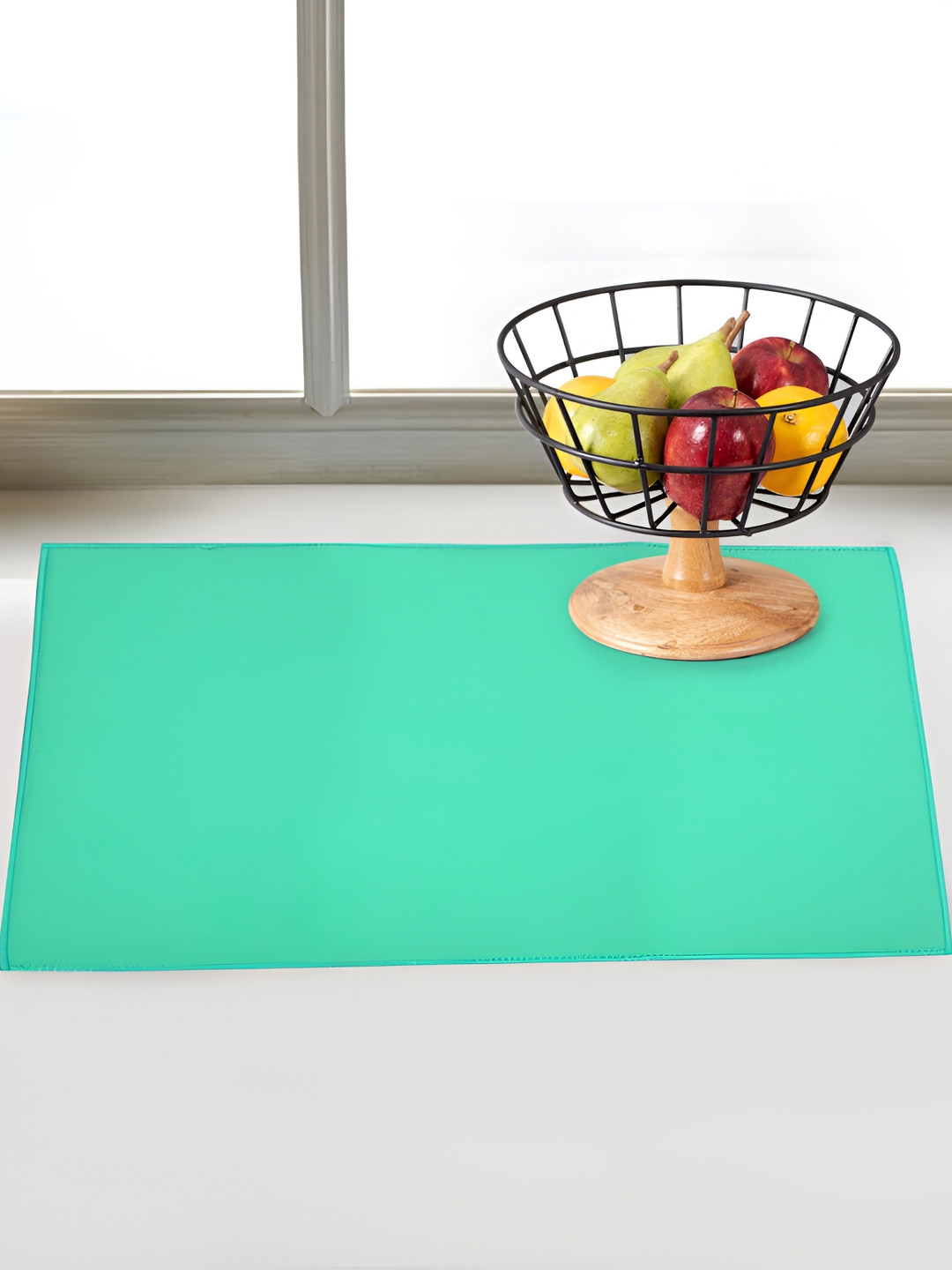 LOOM LEGACY Green Reversible Water Absorption Dish Drying Mat