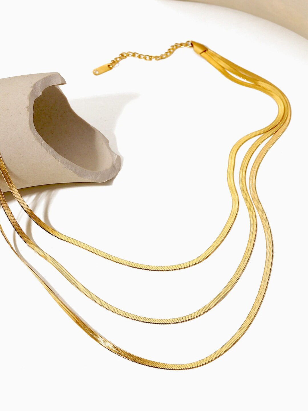 SALVE Stainless Steel Layered Necklace
