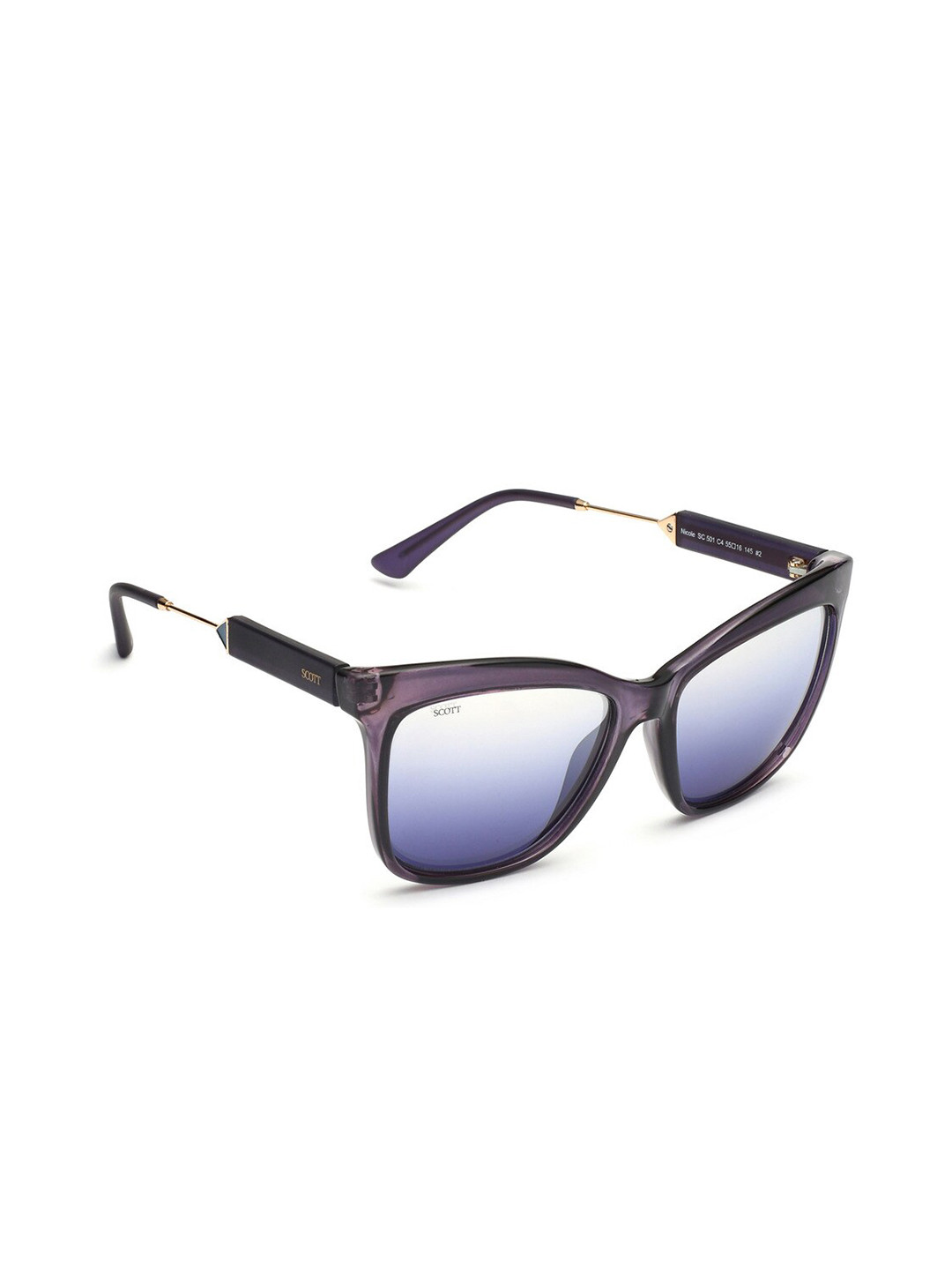 SCOTT Women Cateye Sunglasses with UV Protected Lens SC 501 Nicole C4 55