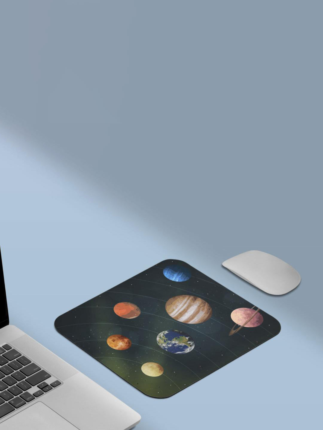 RISH Black & Pink Printed Non-Slip-Resistant Rubber Mouse Pad