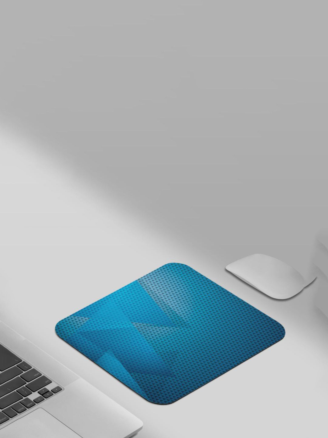 RISH Blue & Black Printed Non-Slip-Resistant Rubber Mouse Pad