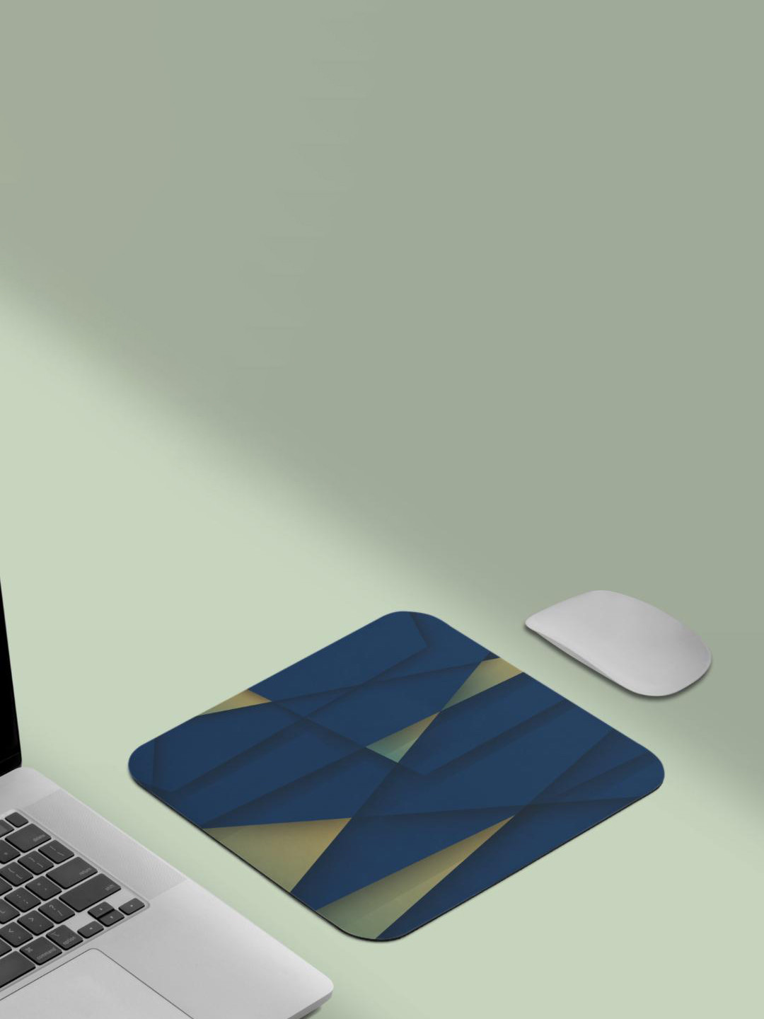 RISH Blue Printed Non-Slip-Resistant Rubber Base Mouse Pad