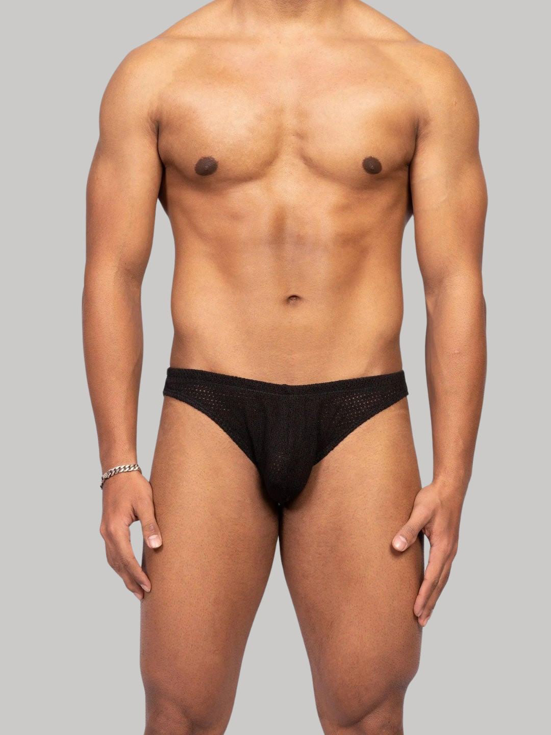 EROBOLD Crochet Basic Briefs- MBR-CK1BK1CK01