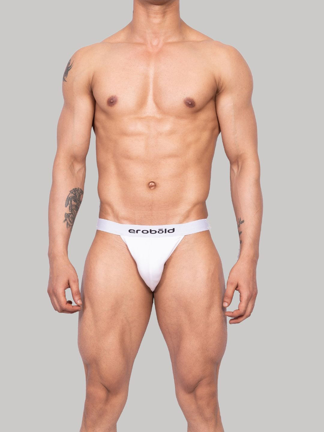 EROBOLD Mid-Rise Basic Briefs MBR-BR14WH1MM01-White