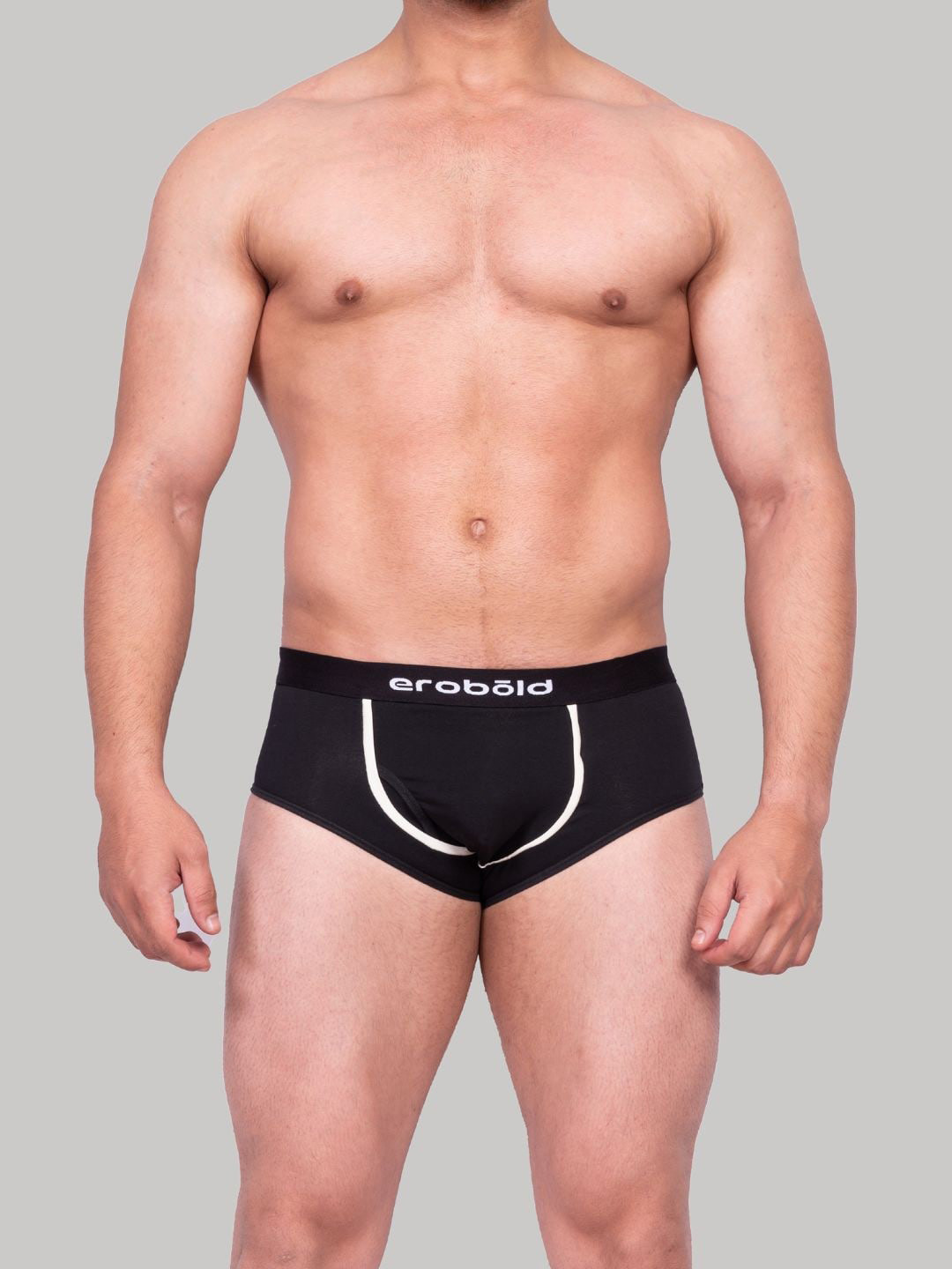 EROBOLD Seamless Basic Briefs MBR-BR13BK1CS01