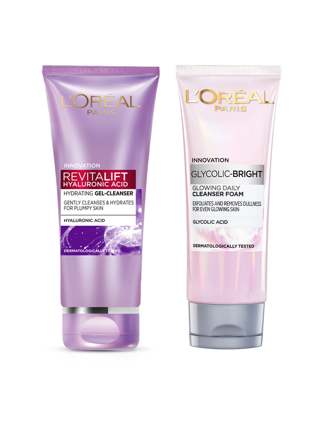 LOreal Set of Revitalift Hyaluronic Acid Gel Cleanser + Innovation Cleanser Foam