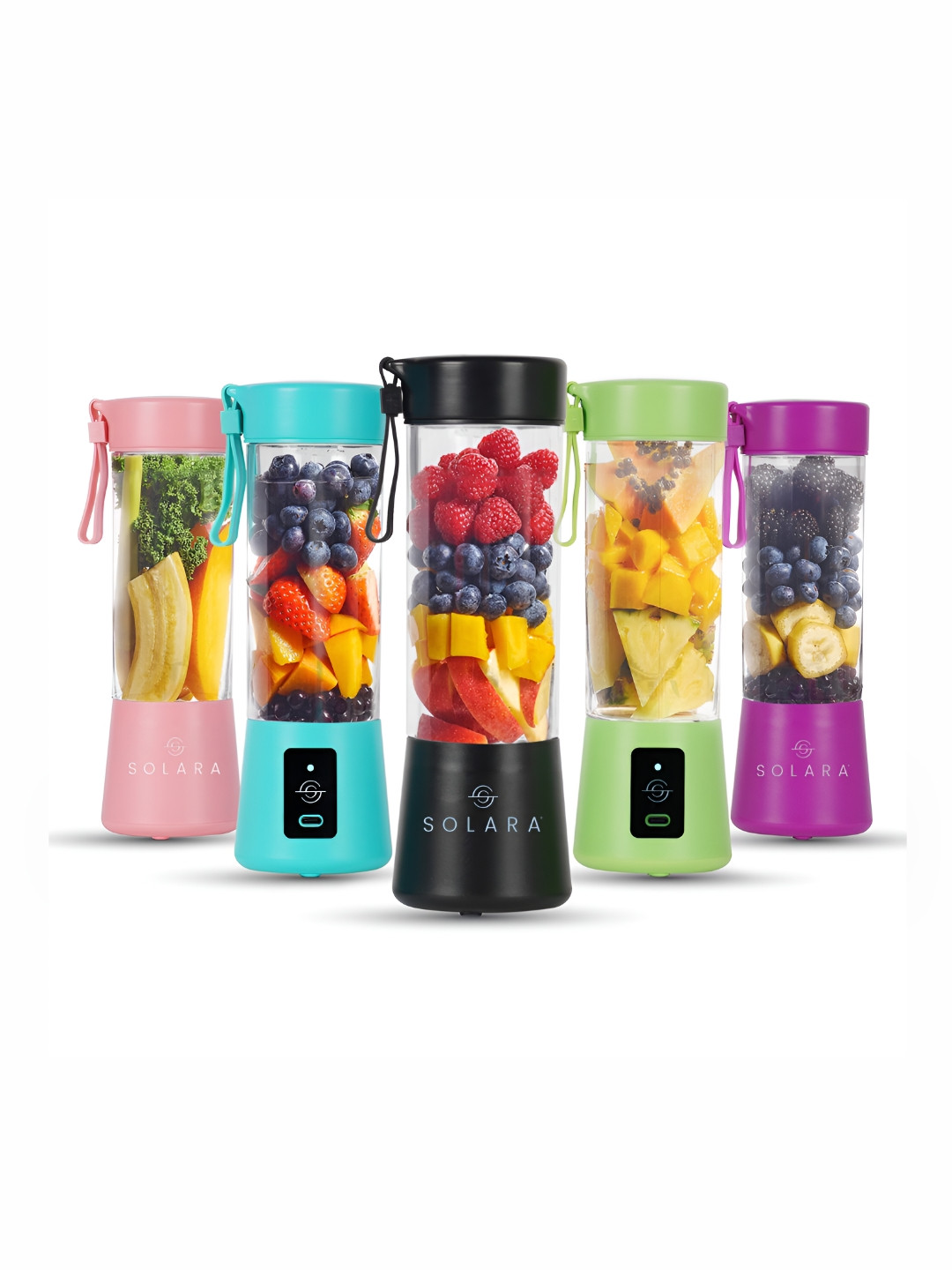 Solara Black Blendkwik Portable Blender 450 ml