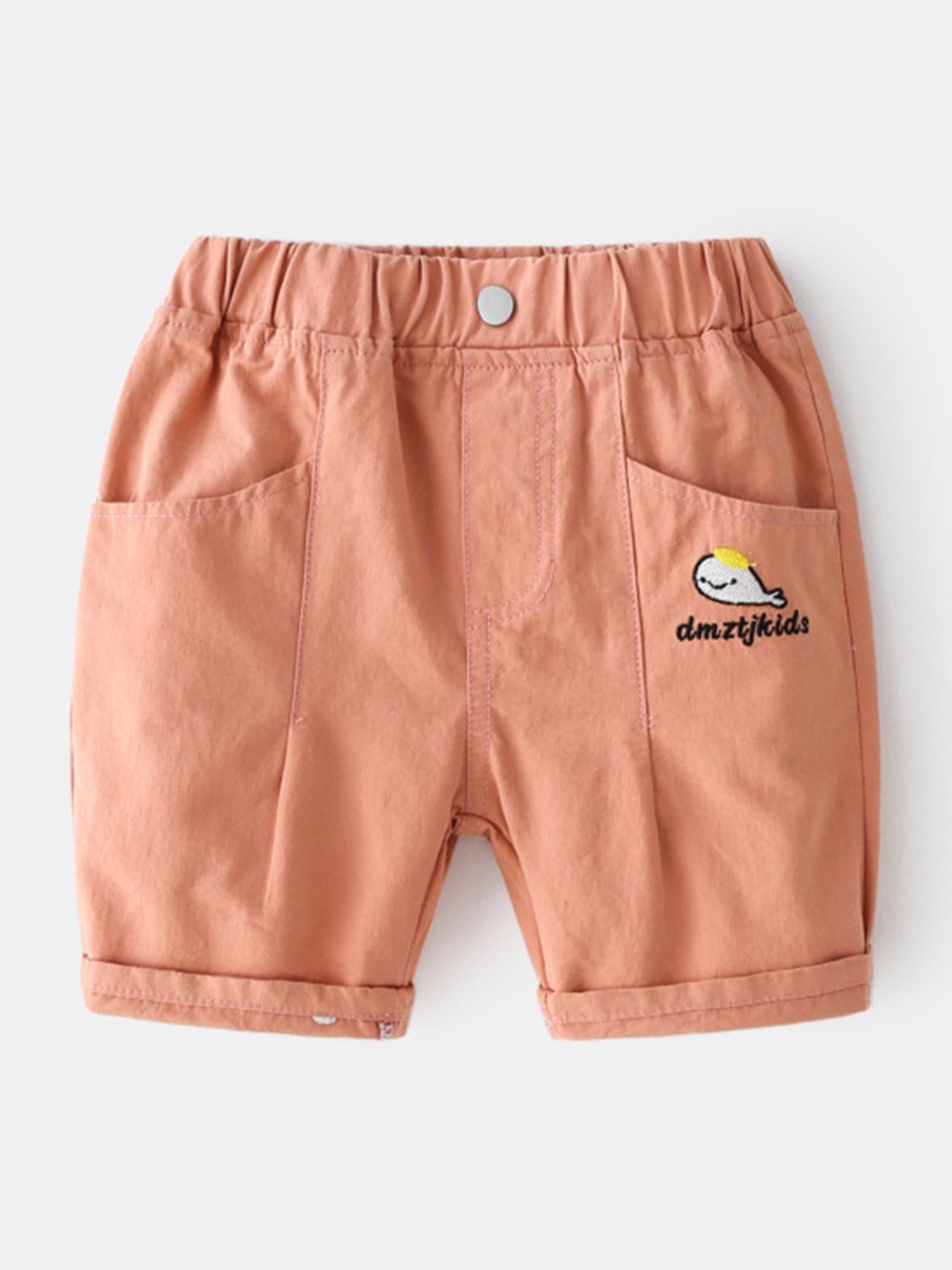 StyleCast Boys Rust Mid Rise Shorts