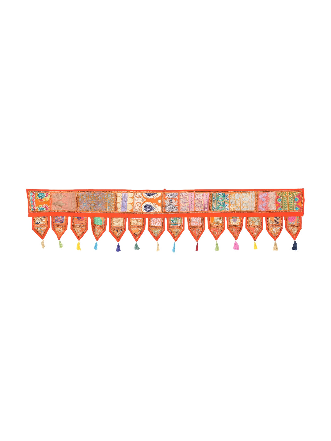 HANDICRAFT PALACE Red Patchwork Embroidered Hanging Tapestry